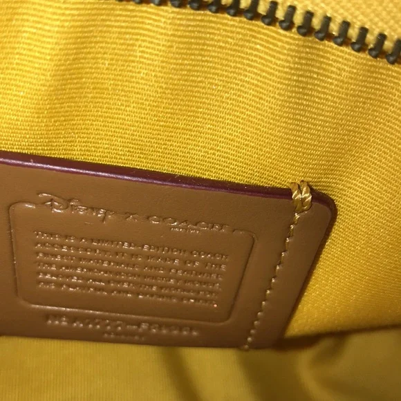 Coach x Disney yellow crossbody